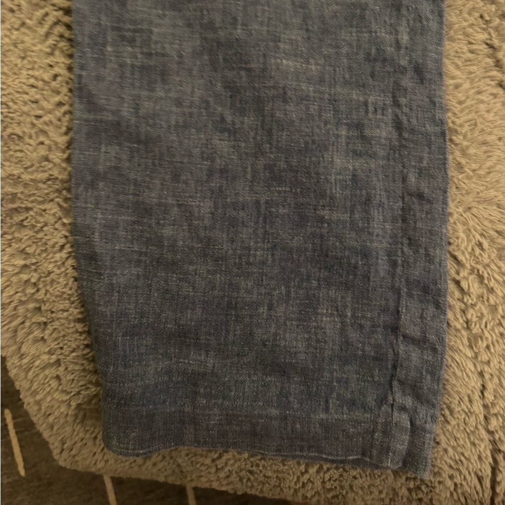 CLUB MONACO Wide Leg Linen-Blend Pants in Heather Gray Size 4 - Picture 15 of 15